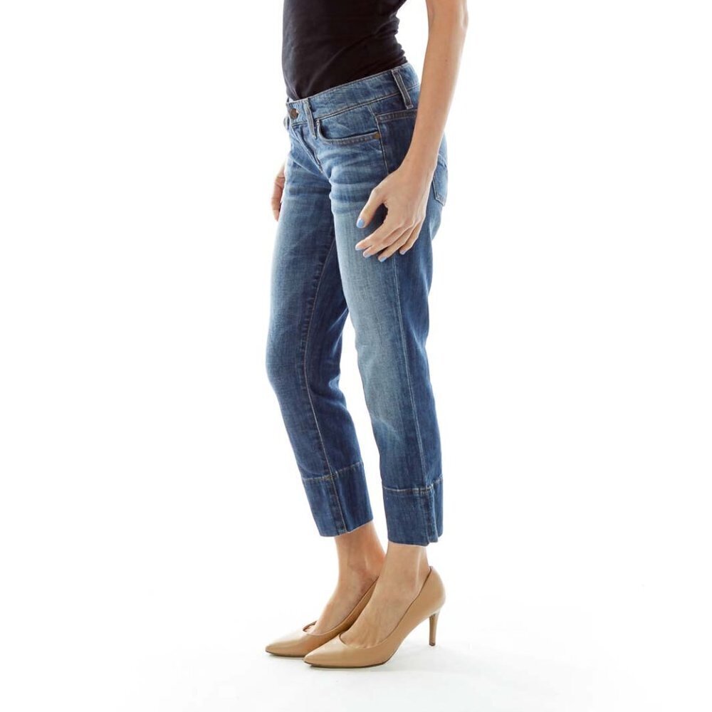 Joe's Blue Cropped Jeans - Picture 3 of 3
